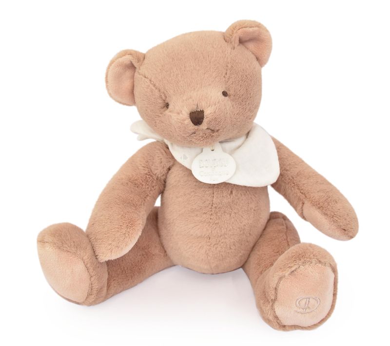 Doudou Ours 25 Cm Polyester Collection L'ours Doudou Marron Clair