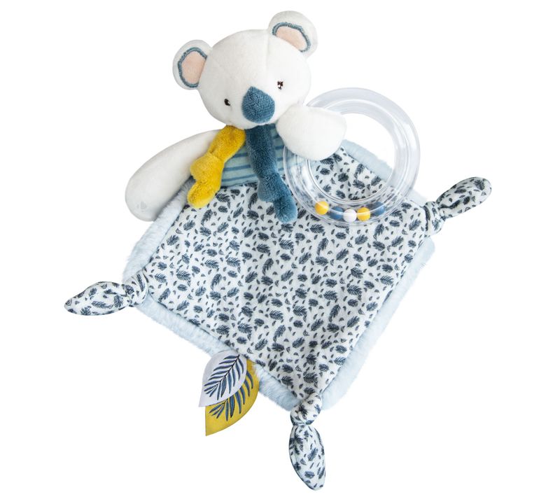 Doudou Hochet Koala 22 Cm Collection Yoca Le Koala Bleu