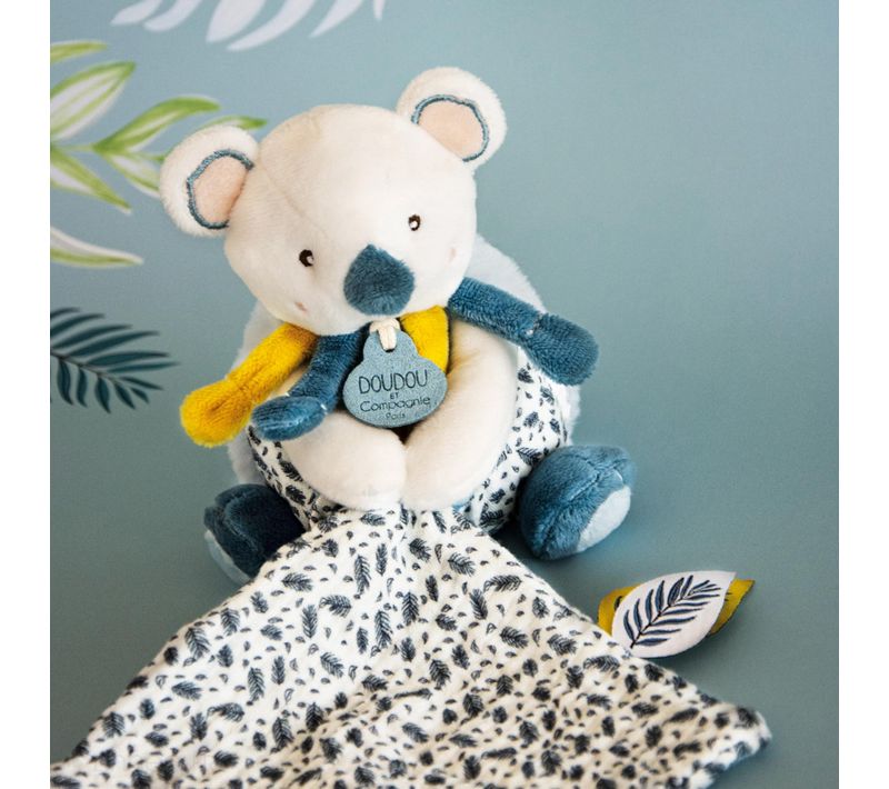 Peluche Koala Avec Son Doudou 15 Cm Collection Yoca Le Koala Bleu