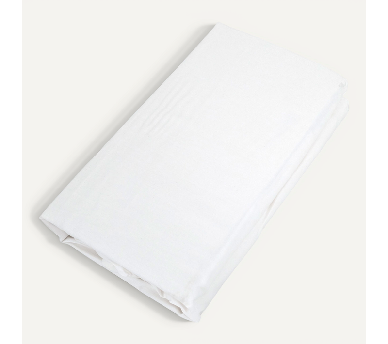 Drap Housse Concerto Satin De Coton 180x200 Cm Bonnet 35 Cm Uni Blanc Neige