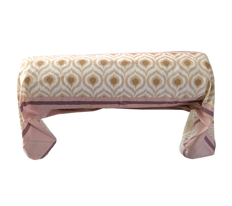 Taie De Traversin 200x43 Cm Coton Inouk Rose/beige