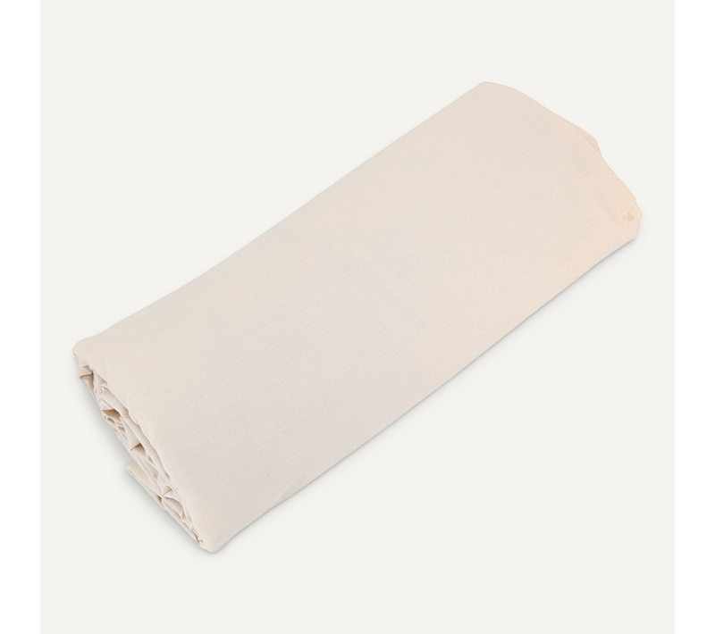 Drap Housse 120x200 Cm Bonnet 30 Cm Percale De Coton Passion Percale Beige