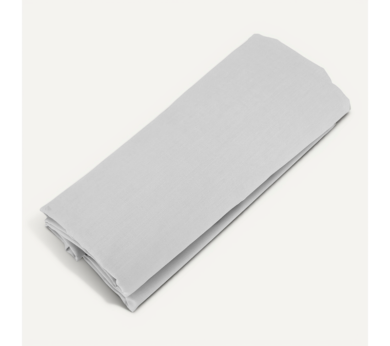 Drap Housse 90x200 Cm Bonnet 40 Cm Percale De Coton Passion Percale Gris Nuage