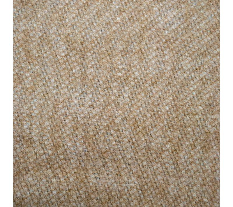 Plaid En Laine Mélangée 120x180 Cm Osloo Beige Lin