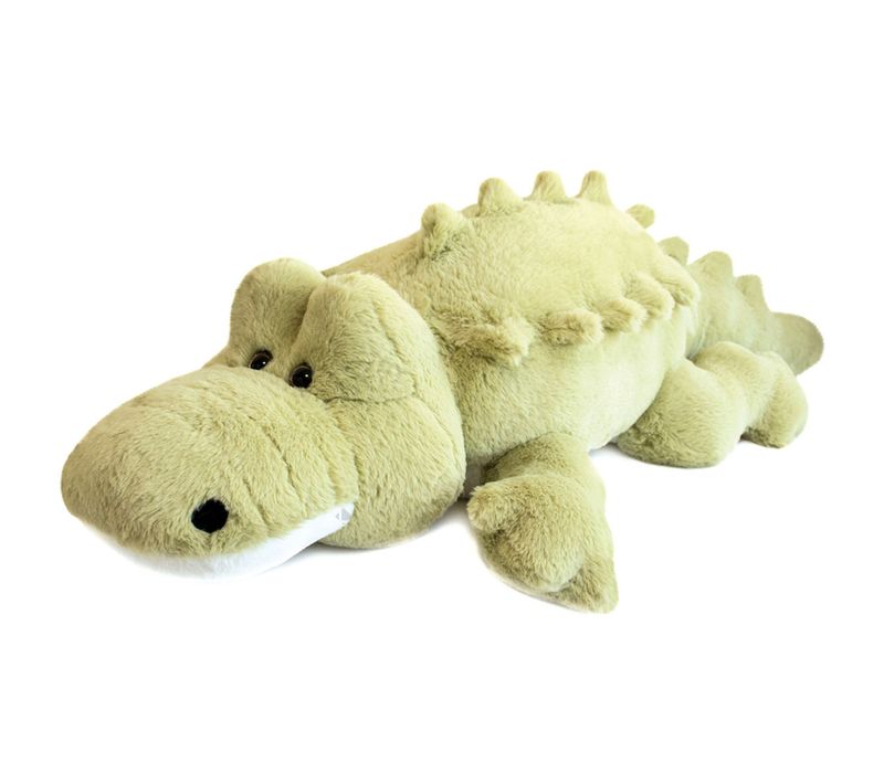 Peluche Crocodile 120 Cm Polyester Dans La Foret Tropicale Vert