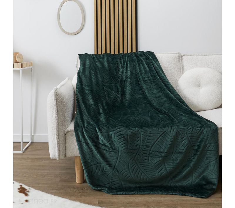 Plaid Flanelle Collection Tree 150x200 Cm Vert Sapin