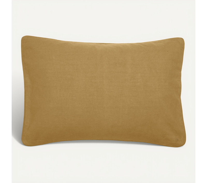 Housse De Coussin 55x80 Cm 50% Lin Et 50% Coton Collection Opera Deco Foin