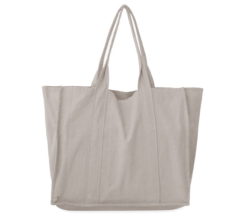 Sac De Plage En Lin Et Coton Lavé 42x34 Cm Atakama Beige Naturel