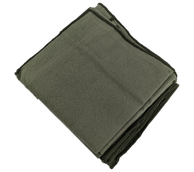 Lot De 6 Serviettes De Table Coton 42x42 Cm Hono Vert Mousse