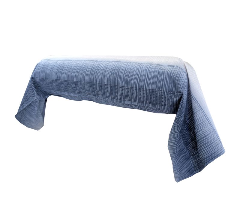 Taie De Traversin 200x43 Cm Percale Coton Esteban Bleu