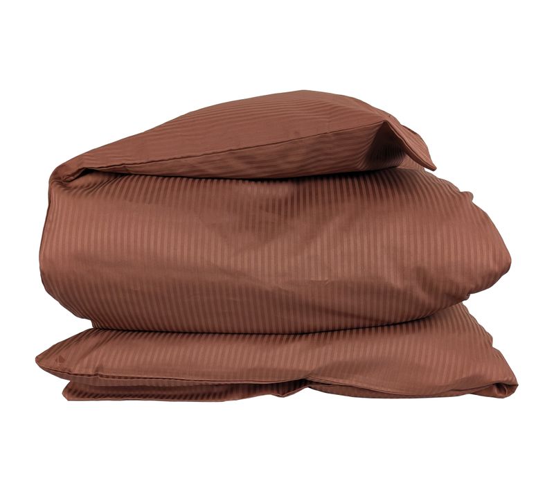Housse De Couette 240x220 Cm Satin De Coton Grand Hôtel Marron