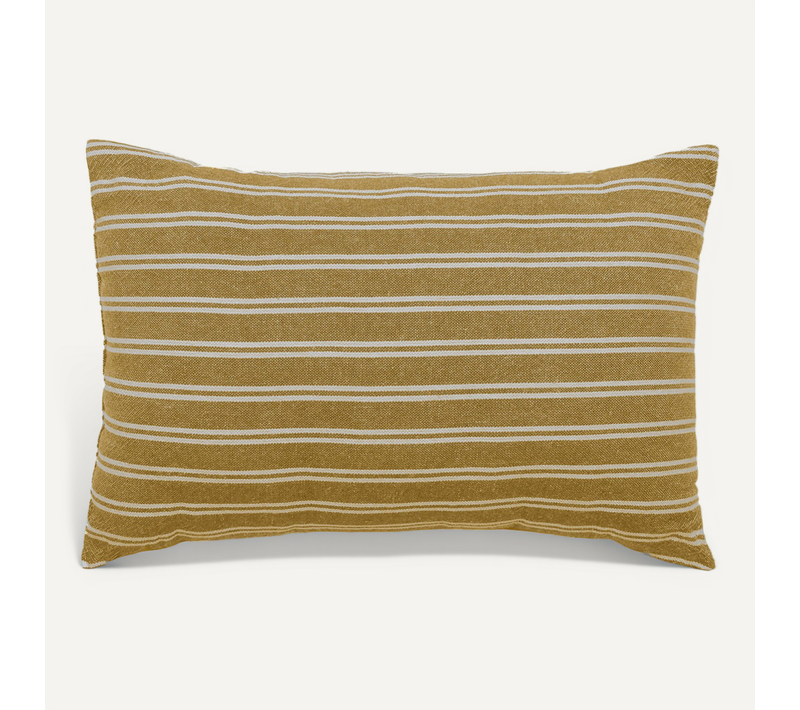 Coussin De Plage Coton Lavé 20x30 Cm Lili Foutas Marron Houblon