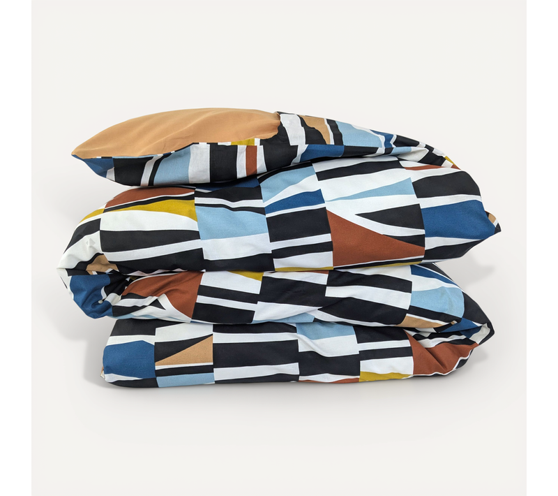 Housse De Couette 240x220 Cm Pur Coton Pietro Multicolore