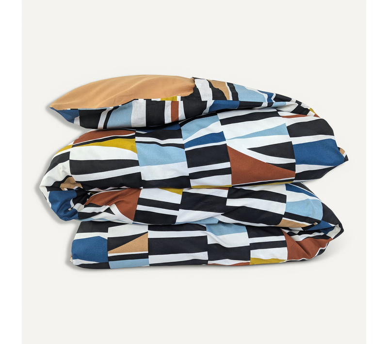 Housse De Couette 280x240 Cm Pur Coton Pietro Multicolore