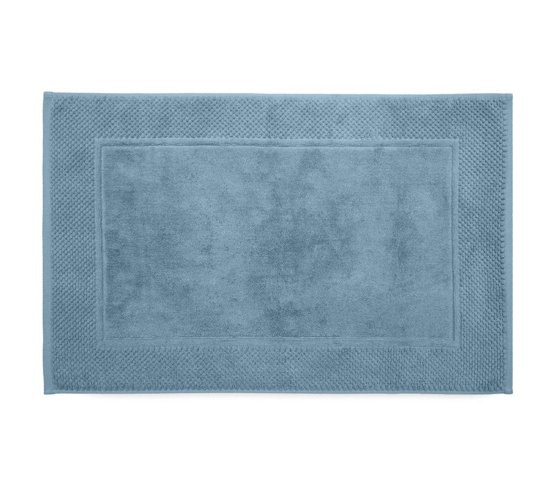 Tapis De Bain Coton 1000 G/m² 50x80 Cm Tethys Bleu Orage