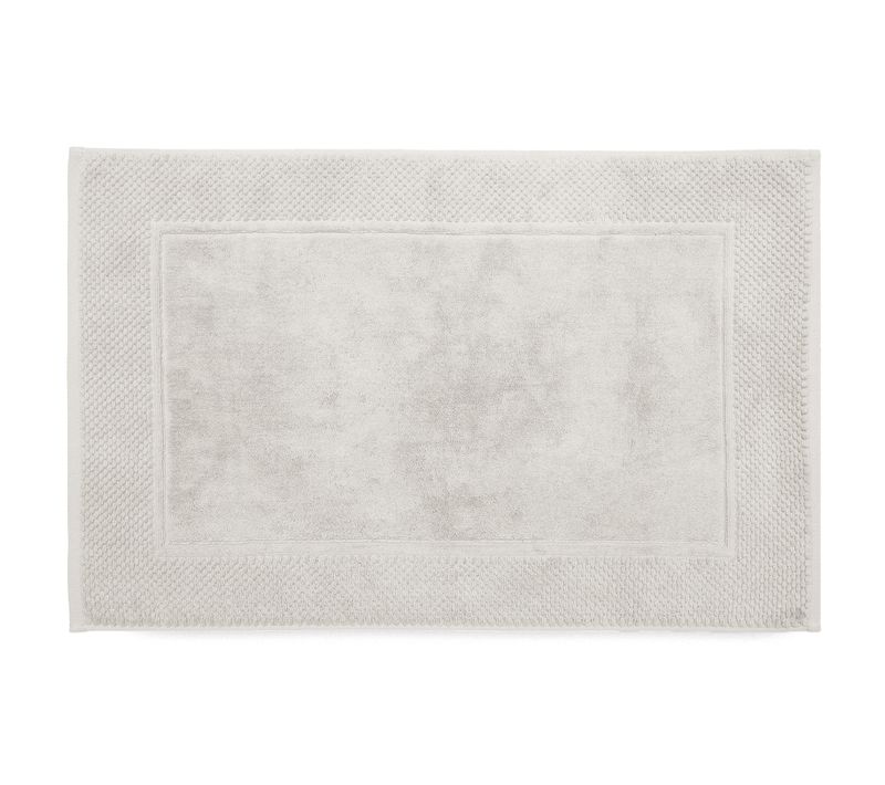 Tapis De Bain Coton 1000 G/m² 50x80 Cm Tethys Gris Perle