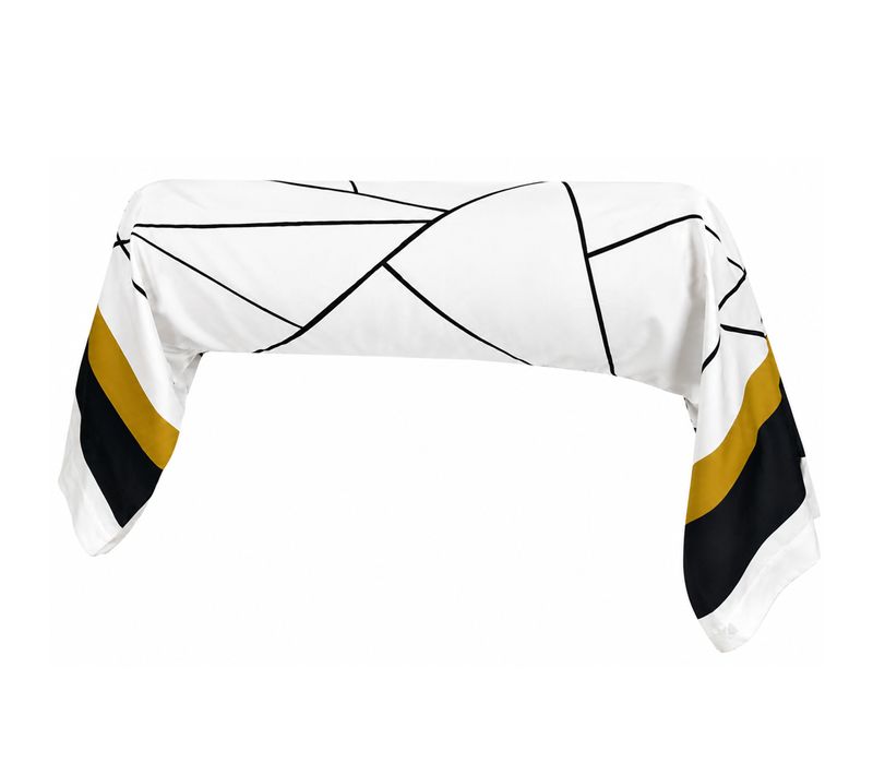 Taie De Traversin 200x43 Cm Satin De Coton Metropolis Blanc