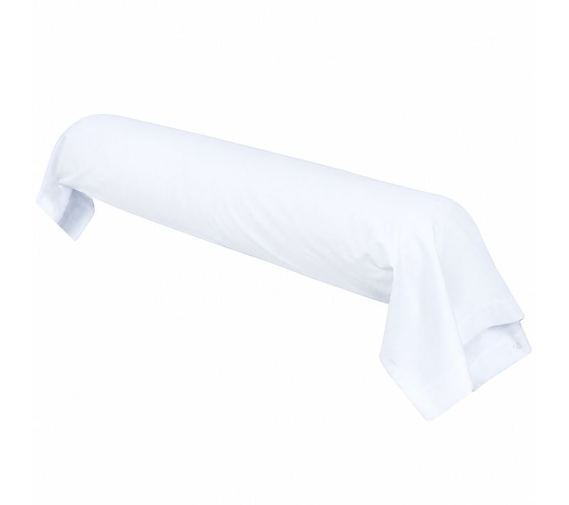 Taie De Traversin Uni 140x43 Cm Percale Primo Blanc
