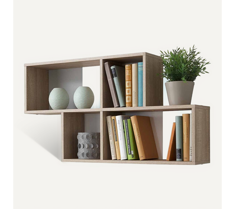 étagère Murale Design "orian" 100cm Chêne
