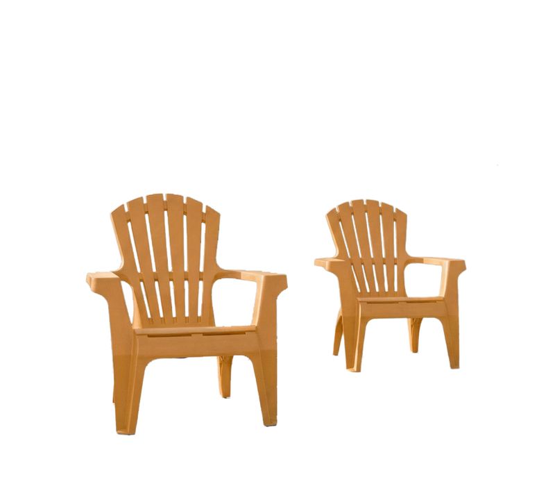 Lot De 2 Fauteuils Adirondack Ocre