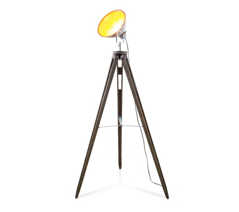 Lampadaire 145cm Bois Et Métal Model Factory