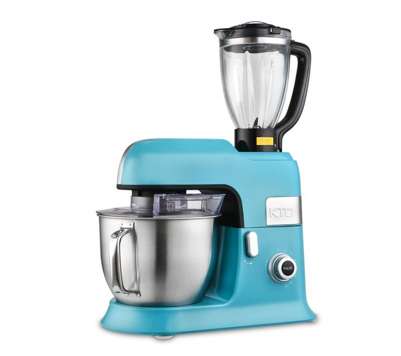 Kitchencook - Expert_xl_blue - Robot Pétrin 6,5l - 1300w - Blender Verre 1,5l
