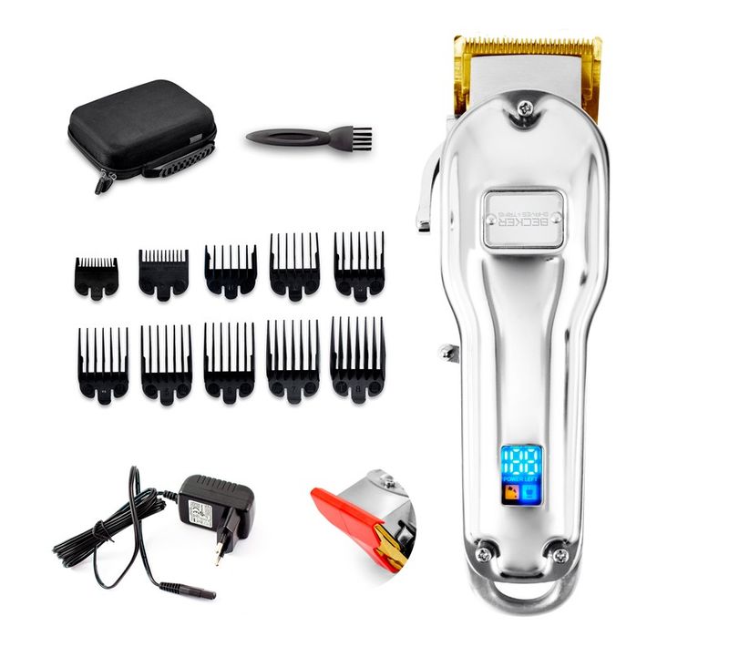 Tondeuse Métal Sans Fil Pour Cheveux Et Barbe Et Malette Tmax