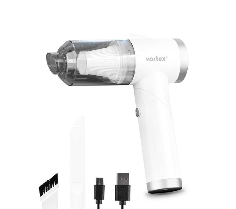 Aspirateur A Main Sans Fil Pliable Eclairage LED Crc90