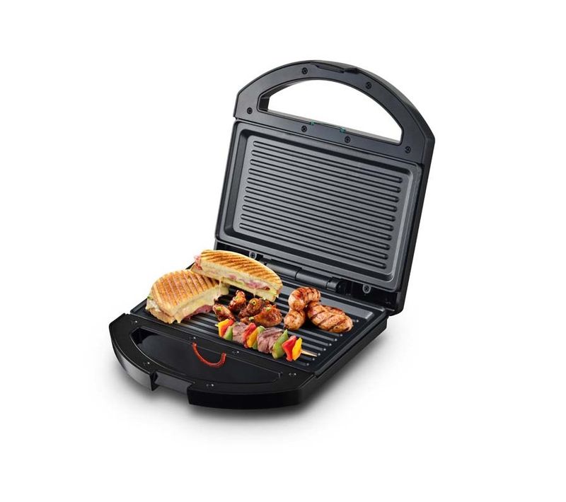 Kitchencook - K Grill - Grill Panini Électrique - 750w - Revêtement Antiadhésif - Poignée Cool Touch