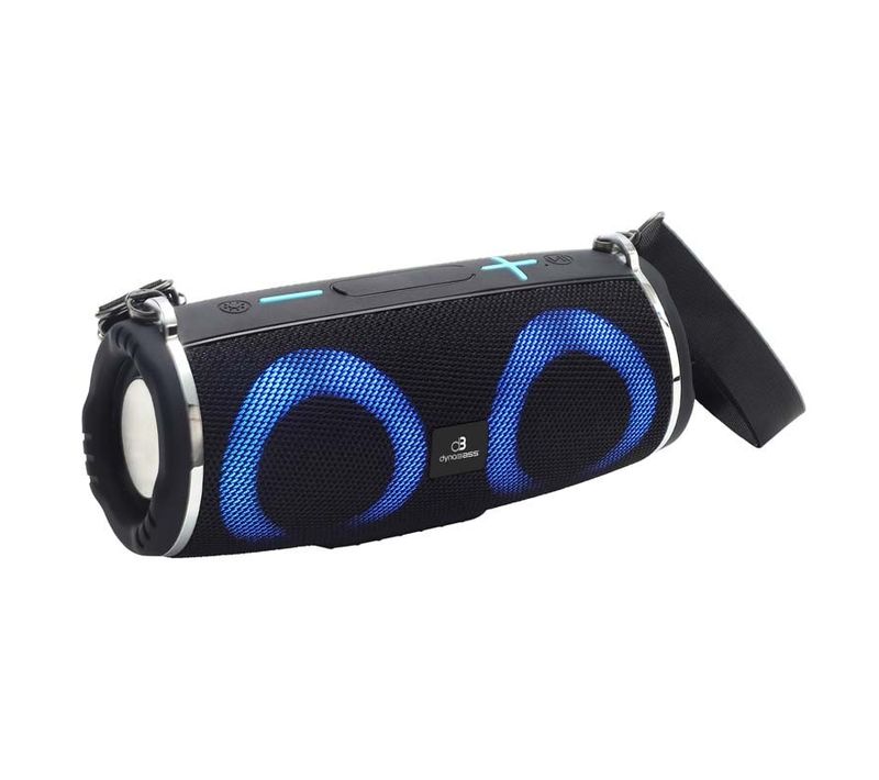 Dynabass - dBe30_black - Noir - Enceinte Bluetooth LED - 10w - Bt 5.3 - Sangle Portable