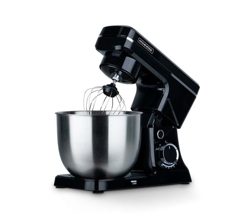 Robot Pâtissier Noir 6l 1500w Inox Robomix