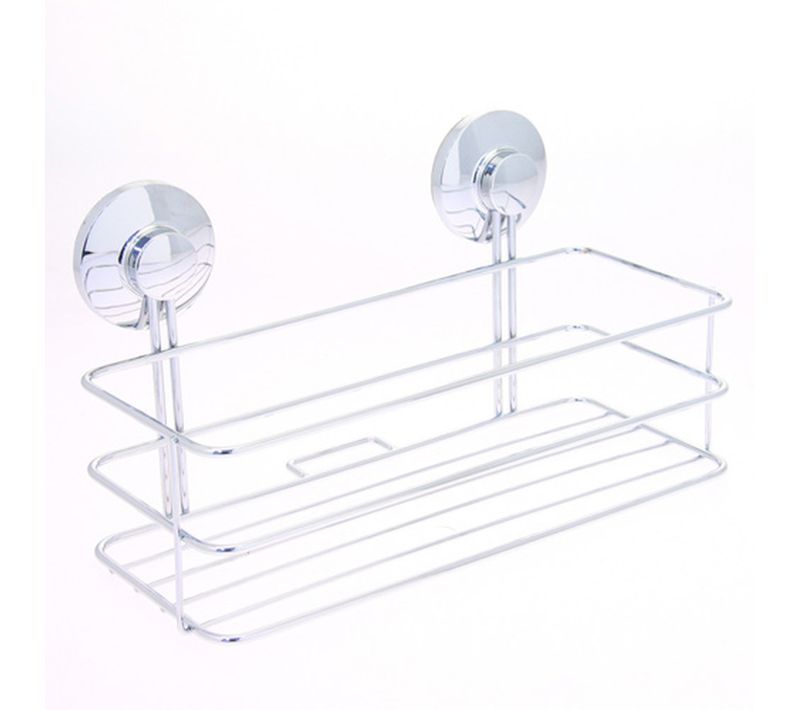 Etagère De Salle De Bain à Ventouses - Métal