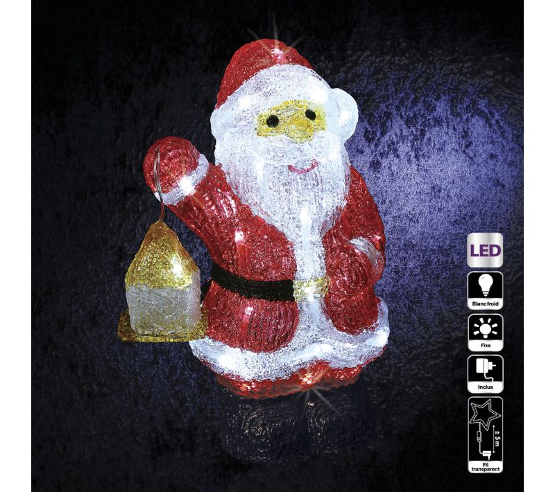 Décoration De Noël Lumineuse D'extérieur - Père Noël