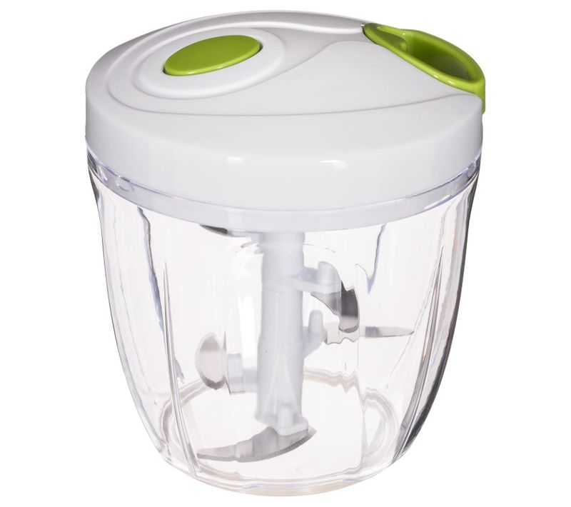 Hachoir Et Batteur Manuel à Fil - 5 Lames - Transparent