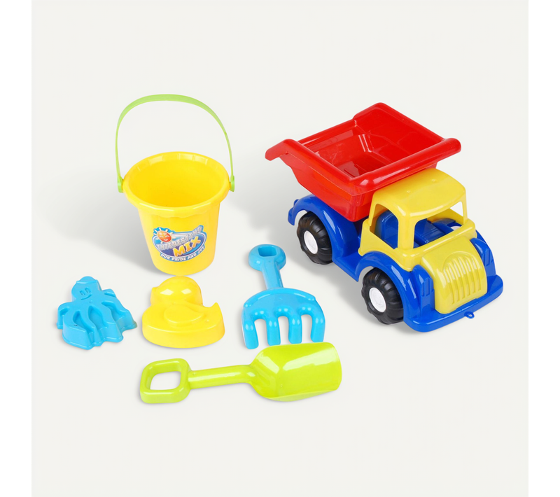 Set De Plage Camion Et Accessoires - 6 Pièces
