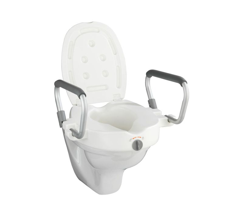 Rehausseur Avec Poignées Pour Abattant Wc Secura - Plastique - Blanc