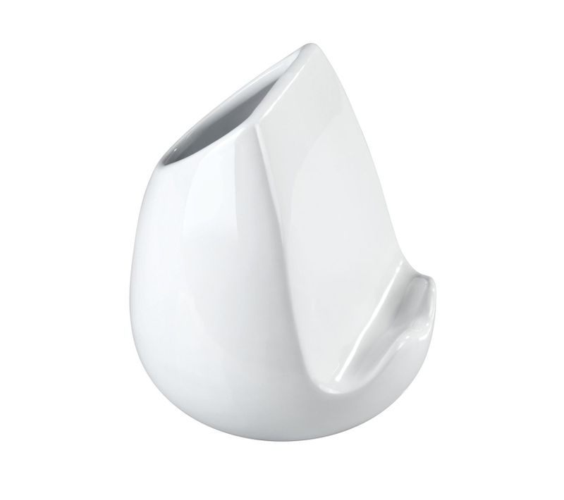 Pot Pour Ustensiles De Cuisine Et Support Tablette - Céramique - Blanc