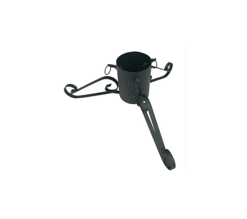 Pied De Sapin De Noël En Métal Trépied - Réglable - Noir