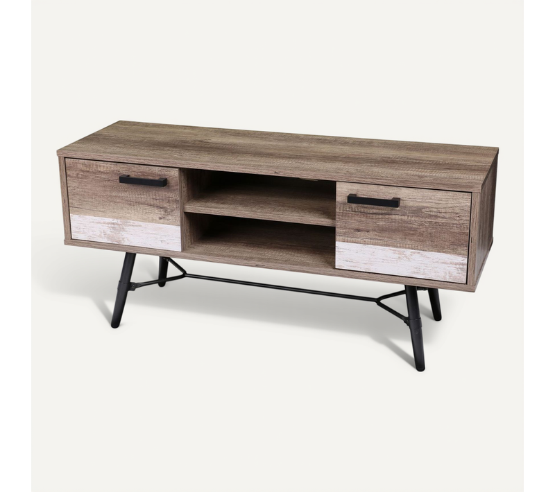 Meuble De TV Brooklyn - 120 X H. 55 Cm - Marron