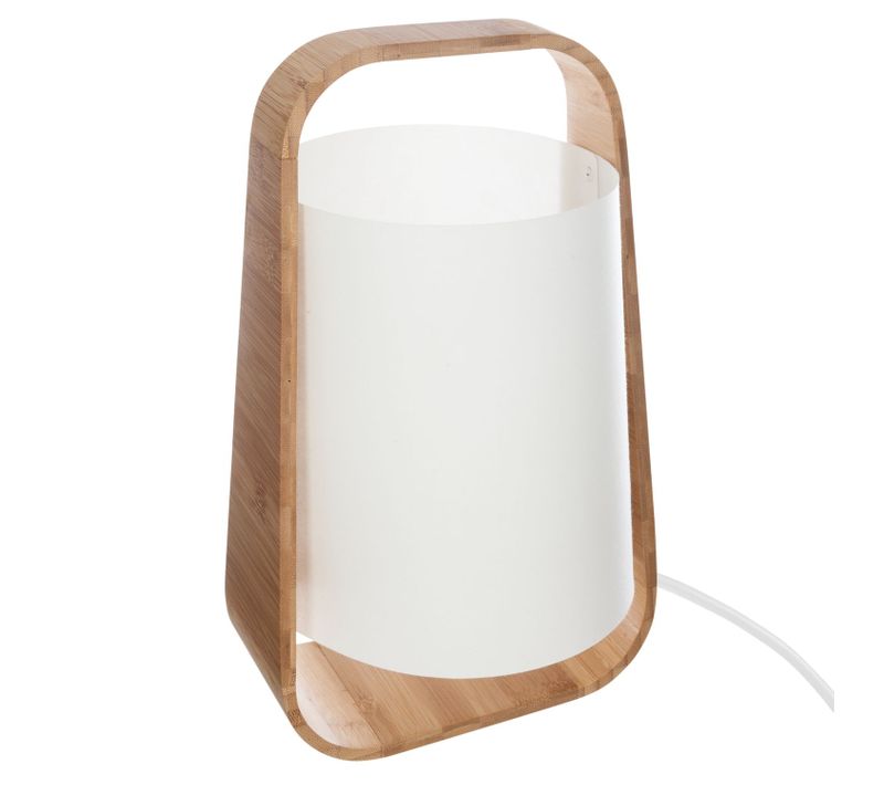 Lampe En Bambou Life - H. 35 Cm - Blanc