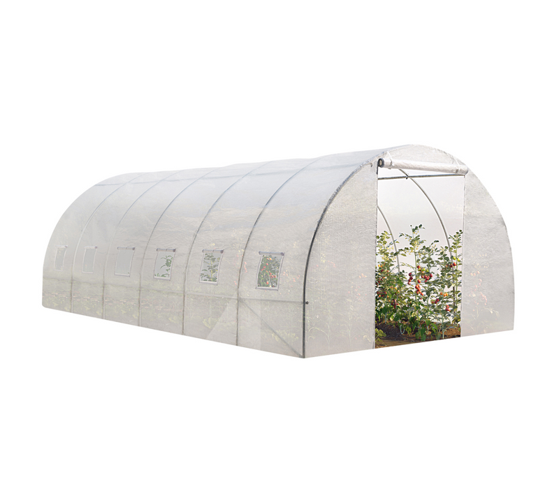 Serre Tunnel De Jardin 18m² Blanche Gamme Maraîchère Crimée 6x3 M