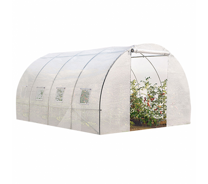 Bâche De Rechange 130 Gr/m² Pour Serre 12m² Blanche Zebra