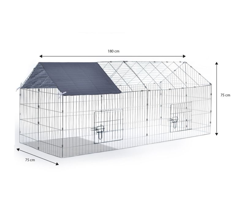 Enclos Grillagé Pour Petits Animaux En Acier Galvanisé