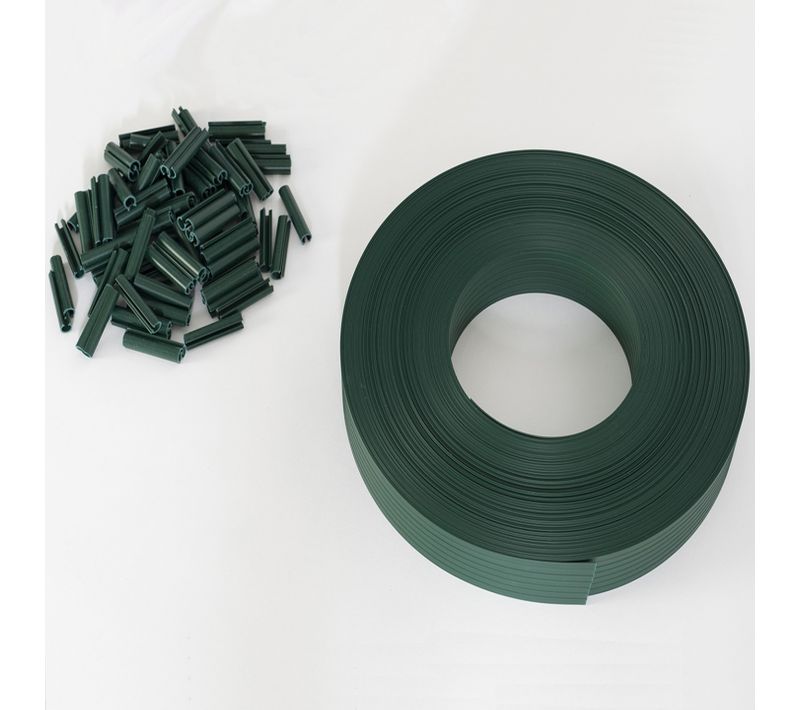 Kit De Lamelles Occultantes Pvc Vertes L.60 M Pour Panneau Grillagé