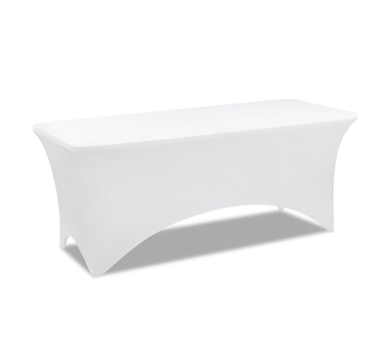 Housse Blanche Pour Table Pliante 180 Cm