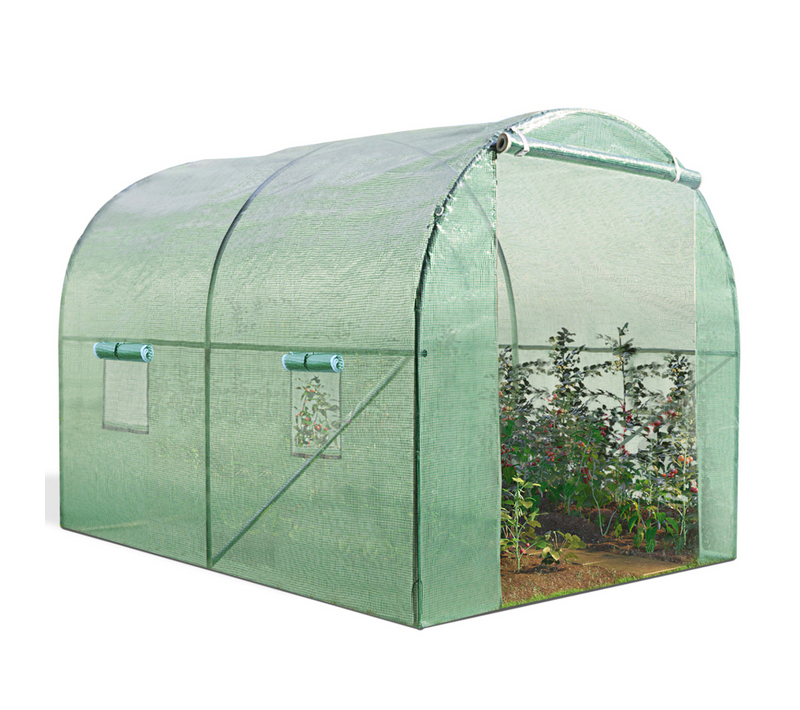 Serre Tunnel De Jardin 6m² Verte Gamme Maraîchère Roma 2x3m