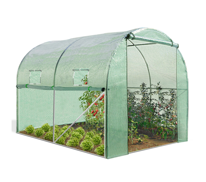 Serre Tunnel De Jardin 4 Saisons 6m² Verte Gamme Maraîchère Roma 2x3m