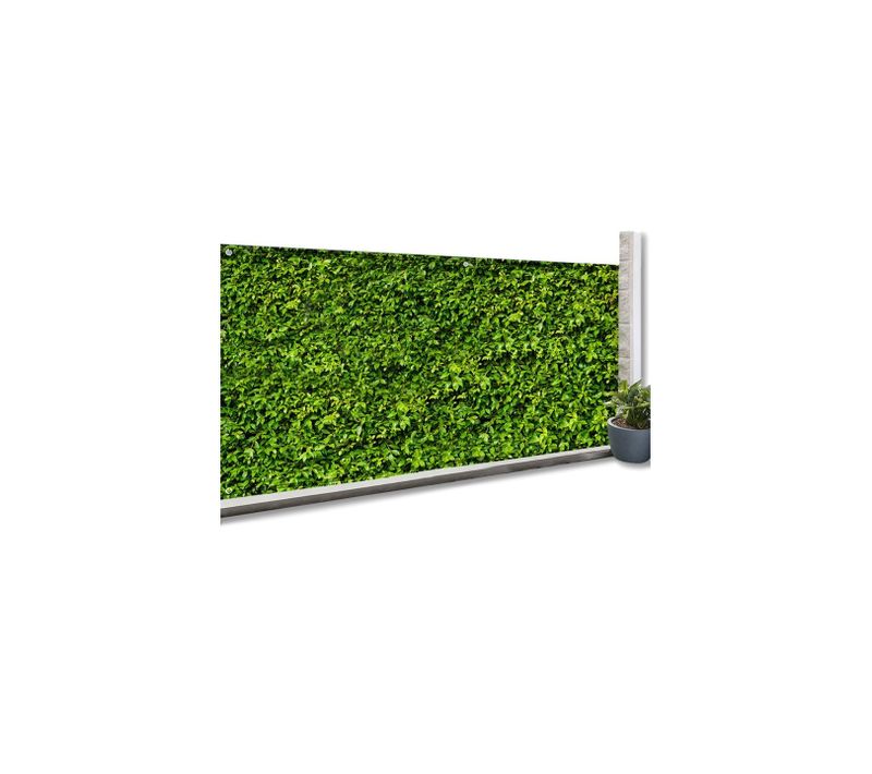 Brise Vue Occultant 1,5 X 10 M Imprimé Feuillage 160 Gr/m²