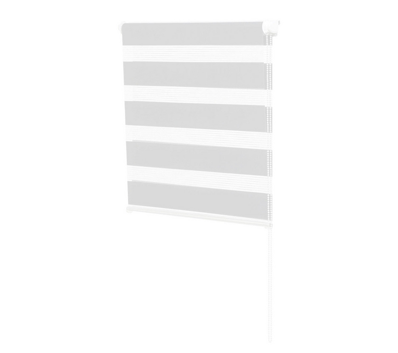 Store Enrouleur Zébré Jour Nuit 50 X 150 Cm Blanc