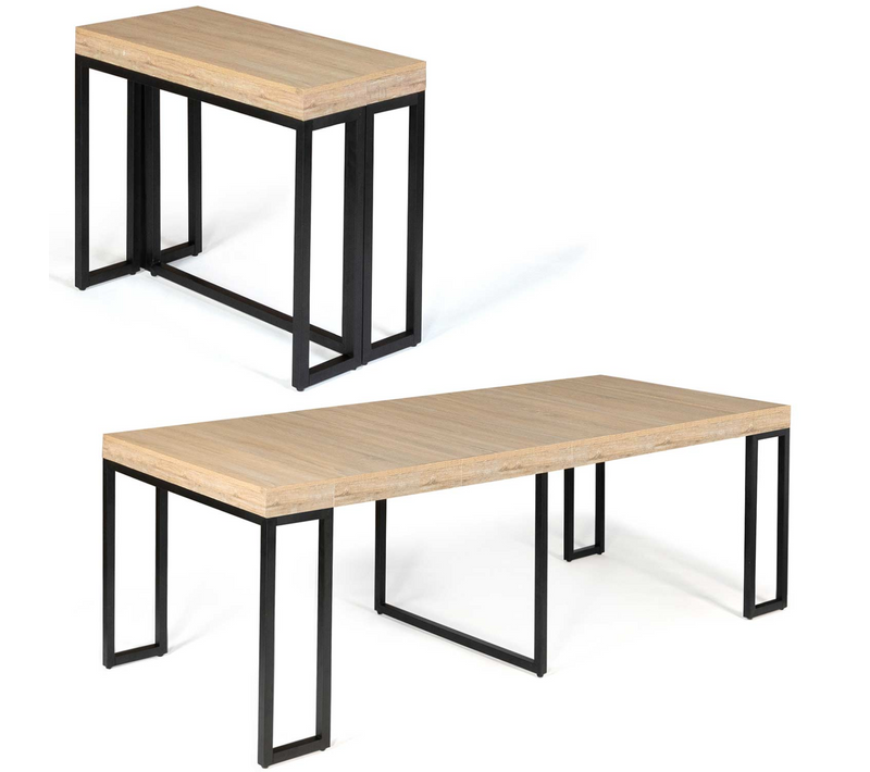 Table Console Extensible Toronto 10 Personnes 235 Cm Design Industriel